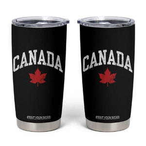 Canada Maple Leaf Tumbler Cup Canadian Pride TS10 Black Print Your Wear