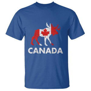 Canada Moose Maple Leaf T Shirt Canadian Pride TS10 Royal Blue Print Your Wear