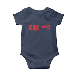 Canada Moose Baby Onesie Canadian Pride TS10 Navy Print Your Wear