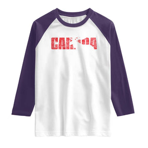 Canada Moose Raglan Shirt Canadian Pride TS10 White Purple Print Your Wear