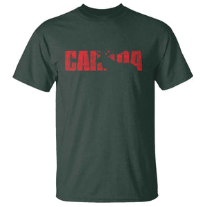 Canada Moose T Shirt Canadian Pride TS10 Dark Forest Green Print Your Wear