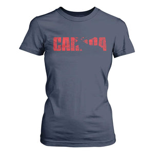 Canada Moose T Shirt For Women Canadian Pride TS10 Navy Print Your Wear