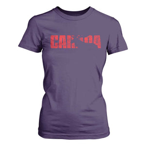 Canada Moose T Shirt For Women Canadian Pride TS10 Purple Print Your Wear