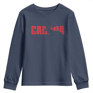 Canada Moose Youth Sweatshirt Canadian Pride TS10 Navy Print Your Wear