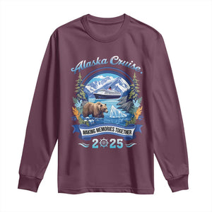 Alaska Cruising Long Sleeve Shirt Alaskan Cruisin Together Matching Family Cruise TS10 Maroon Print Your Wear