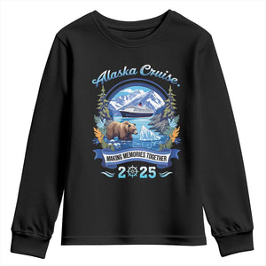 Alaska Cruising Youth Sweatshirt Alaskan Cruisin Together Matching Family Cruise TS10 Black Print Your Wear