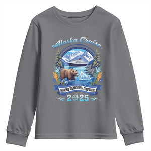 Alaska Cruising Youth Sweatshirt Alaskan Cruisin Together Matching Family Cruise TS10 Charcoal Print Your Wear