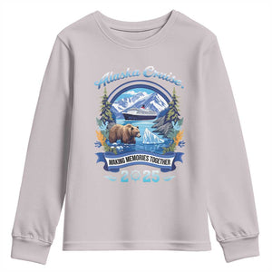 Alaska Cruising Youth Sweatshirt Alaskan Cruisin Together Matching Family Cruise TS10 Ice Gray Print Your Wear
