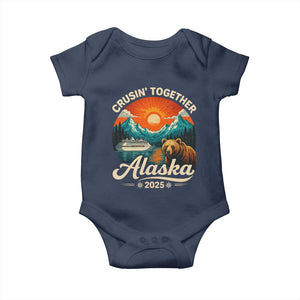 Alaska Cruise Baby Onesie Retro Alaskan Cruisin Together Matching Family Cruise TS10 Navy Print Your Wear