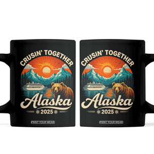 Alaska Cruise Coffee Mug Retro Alaskan Cruisin Together Matching Family Cruise TS10 Black Print Your Wear