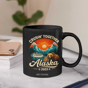 Alaska Cruise Coffee Mug Retro Alaskan Cruisin Together Matching Family Cruise TS10 Print Your Wear