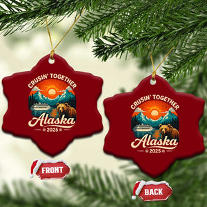 Alaska Cruise Ceramic Ornament Retro Alaskan Cruisin Together Matching Family Cruise TS10 Print Your Wear
