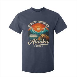Alaska Cruise T Shirt For Kid Retro Alaskan Cruisin Together Matching Family Cruise TS10 Navy Print Your Wear