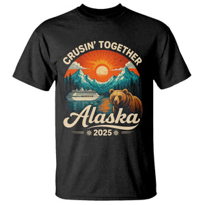Alaska Cruise T Shirt Retro Alaskan Cruisin Together Matching Family Cruise TS10 Black Print Your Wear