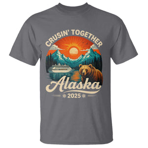 Alaska Cruise T Shirt Retro Alaskan Cruisin Together Matching Family Cruise TS10 Charcoal Print Your Wear