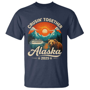 Alaska Cruise T Shirt Retro Alaskan Cruisin Together Matching Family Cruise TS10 Navy Print Your Wear