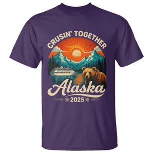 Alaska Cruise T Shirt Retro Alaskan Cruisin Together Matching Family Cruise TS10 Purple Print Your Wear