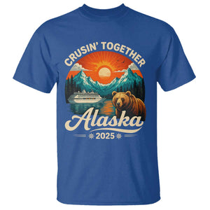 Alaska Cruise T Shirt Retro Alaskan Cruisin Together Matching Family Cruise TS10 Royal Blue Print Your Wear