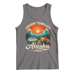 Alaska Cruise Tank Top Retro Alaskan Cruisin Together Matching Family Cruise TS10 Deep Heather Print Your Wear
