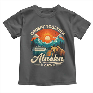 Alaska Cruise Toddler T Shirt Retro Alaskan Cruisin Together Matching Family Cruise TS10 Dark Heather Print Your Wear