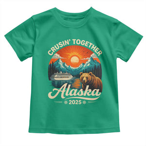 Alaska Cruise Toddler T Shirt Retro Alaskan Cruisin Together Matching Family Cruise TS10 Irish Green Print Your Wear