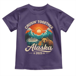 Alaska Cruise Toddler T Shirt Retro Alaskan Cruisin Together Matching Family Cruise TS10 Purple Print Your Wear