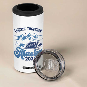 Alaska Cruise 4 in 1 Can Cooler Tumbler Cruisin Together Matching Family Cruise 2025 TS10 Print Your Wear