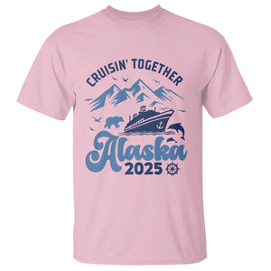 Alaska Cruise T Shirt Cruisin Together Matching Family Cruise 2025 TS10 Light Pink Print Your Wear