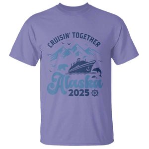 Alaska Cruise T Shirt Cruisin Together Matching Family Cruise 2025 TS10 Violet Print Your Wear