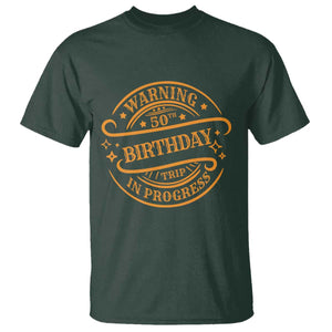50th Birthday Trip T Shirt Retro Funny Milestone Vacation TS10 Dark Forest Green Print Your Wear