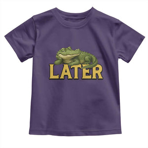 See You Later Alligator Toddler T Shirt Funny Teacher Meme Viral Quote TS10 Purple Print Your Wear