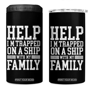 Funny Family Cruise 4 in 1 Can Cooler Tumbler Vacation Trip Matching Cruise Ship TS10 One Size: 16 oz Black Print Your Wear