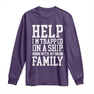 Funny Family Cruise Long Sleeve Shirt Vacation Trip Matching Cruise Ship TS10 Purple Print Your Wear