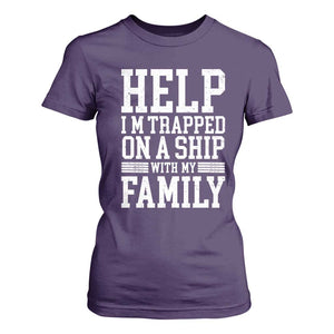Funny Family Cruise T Shirt For Women Vacation Trip Matching Cruise Ship TS10 Purple Print Your Wear
