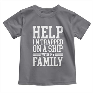 Funny Family Cruise Toddler T Shirt Vacation Trip Matching Cruise Ship TS10 Charcoal Print Your Wear