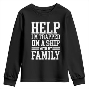 Funny Family Cruise Youth Sweatshirt Vacation Trip Matching Cruise Ship TS10 Black Print Your Wear