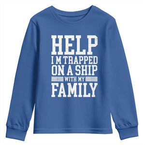 Funny Family Cruise Youth Sweatshirt Vacation Trip Matching Cruise Ship TS10 Royal Blue Print Your Wear