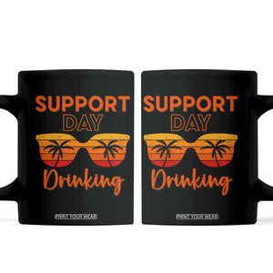 Funny Drinking Coffee Mug Support Day Drinking Summer Beach Vacation TS10 Black Print Your Wear