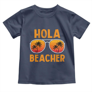 Hola Beaches Toddler T Shirt Funny Beach Vacation Summer TS10 Navy Print Your Wear