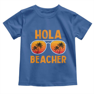 Hola Beaches Toddler T Shirt Funny Beach Vacation Summer TS10 Royal Blue Print Your Wear