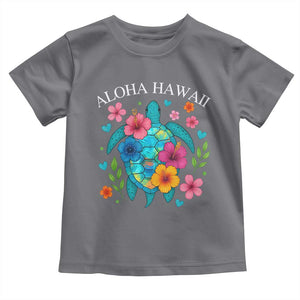 Aloha Hawaii Toddler T Shirt Sea Turtle Summer Hawaiian Island TS10 Charcoal Print Your Wear
