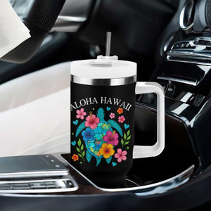 Aloha Hawaii Tumbler With Handle Sea Turtle Summer Hawaiian Island TS10 Print Your Wear