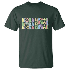 Aloha Hawaii T Shirt Flower Summer Hawaiian Island TS10 Dark Forest Green Print Your Wear