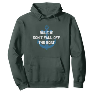 Funny Cruise Hoodie Rule #1 Dont Fall Off The Boat - Print Your Wear
