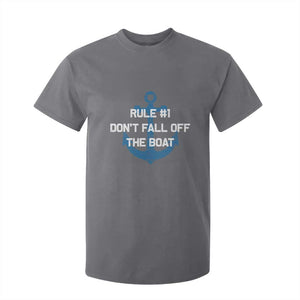 Funny Cruise T Shirt For Kid Rule #1 Dont Fall Off The Boat - Print Your Wear