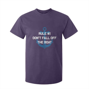 Funny Cruise T Shirt For Kid Rule #1 Dont Fall Off The Boat - Print Your Wear