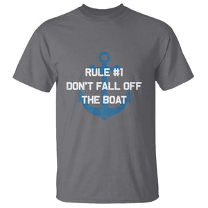 Funny Cruise T Shirt Rule #1 Dont Fall Off The Boat - Print Your Wear
