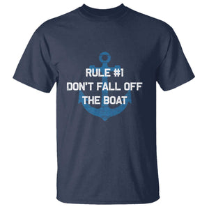 Funny Cruise T Shirt Rule #1 Dont Fall Off The Boat - Print Your Wear