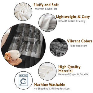 Tuskegee Airmen Throw Blanket African American Heroes Preparing for Battle WW2 TS10 Print Your Wear