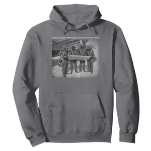 Tuskegee Airmen Hoodie African American Heroes Preparing for Battle WW2 TS10 Charcoal Print Your Wear